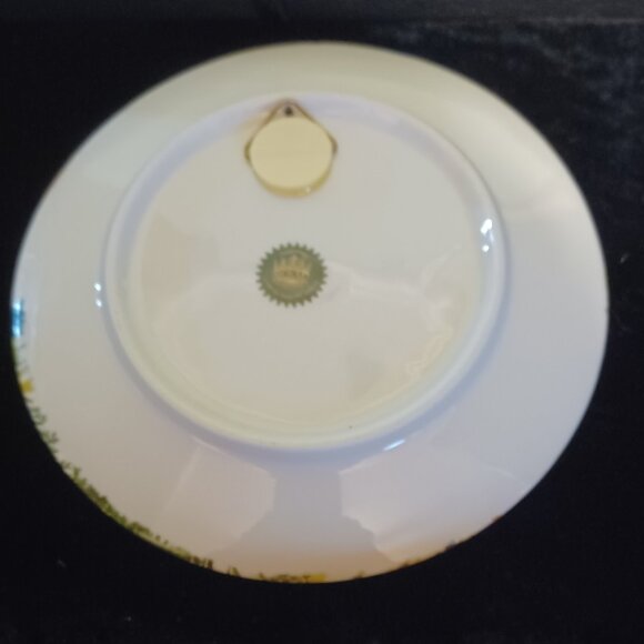 A Royal Schwabap Holland Porcelain Plate with a Windmill and Swans 1984 - Picture 3 of 4